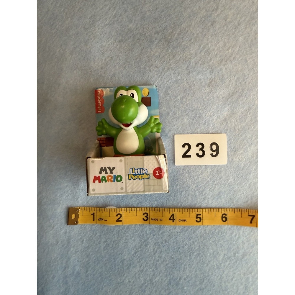 Fisher Price Little People My Mario Bros Figures Nintendo YOSHI New!